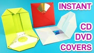 How to make paper CD DVD cover  DIY for home amp office [upl. by Eisle102]