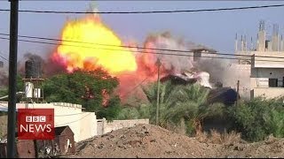 Video shows Israeli airstrikes on Gaza Strip  BBC News [upl. by Delmor]