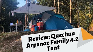 Tent Review Quechua Arpenaz Family 42  Review Khemah [upl. by Mauri]