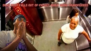 Dead body falls out of Casket in Elevator [upl. by Ellatnahc]