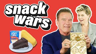 Arnold Schwarzenegger Gets VERY Passionate About Austrian Snacks  Snack Wars  LADbible [upl. by Anizor]