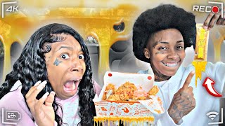 HONEY PACK 🍯 PRANK On GIRLFRIEND FOOD 😳  UNEXPECTED REACTION  💦 [upl. by Bobbye276]