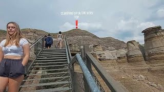 FASCINATING HOODOOS TRAIL IN DRUMHELLER nature badlandsnationalpark [upl. by Franciska]