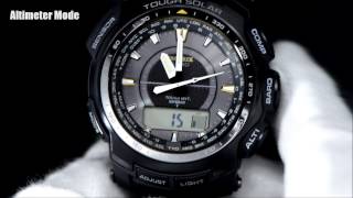 CASIO PROTREK PRW5100 Basic operation instructions プロトレック PRW5100 動画解説 [upl. by Felix9]