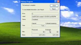 Backup and Restore Wizard in Windows XP [upl. by Yesllek833]