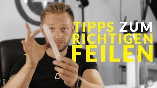 GelNägel und AcrylNägel  Tipps zum richtigen feilen  Tutorial [upl. by Thaddeus]