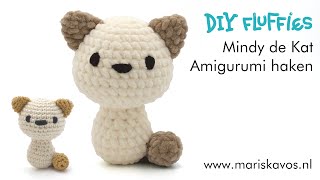 Mindy de Kat haakpatroon  gratis Amigurumi knuffel leren haken  Nederlands [upl. by Garrett389]