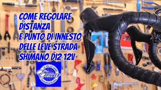 Regolare distanza e punto di innesto delle leve freno strada Shimano Di2 12v [upl. by Attenov430]