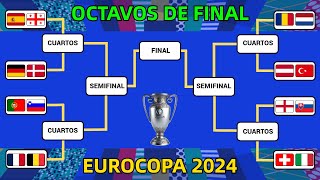 ASÍ se JUGARÁN los OCTAVOS DE FINAL en la EUROCOPA 2024 [upl. by Nnasor773]