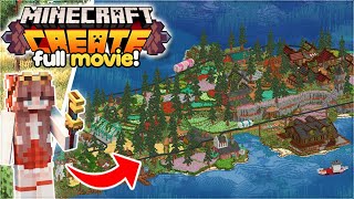 I built the ULTIMATE COTTAGECORE Create Mod Survival Island Full Movie [upl. by Elaen]