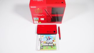 Nintendo DSi XL Super Mario Bros 25th Anniversary Edition Unboxing [upl. by Padget]