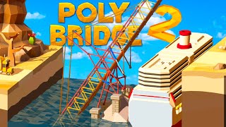 I Tried The Final Poly Bridge 2 Level and Regret Everything Poly Bridge 2 Gameplay [upl. by Dilahk]