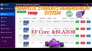 Full Complete Blazor Students Management System with Admin LTE in NET80EF CoreSQL Server 🚀💥 [upl. by Atilek]