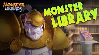 Monster Library  Monster Legends [upl. by Anwahs763]