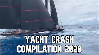 Sail Yacht crash compilation 2020  fail  crash  fowl weather  fire [upl. by Marasco]