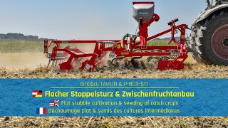 Leichtgrubber für den Stoppelsturz  Cultivator for stubble cultivation  Scalpeur  Einböck TAIFUN [upl. by Wright]