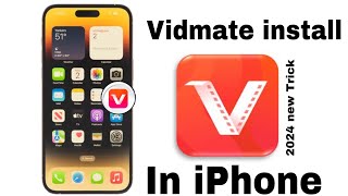 How to dawonload vidmate in iPhone  how to install vidmate in iOSvidmateforios [upl. by Anez]