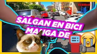 VIDEO COMPLETO ME QUIEREN ATROPELLAR 🚴💥  LE GRITO A LOS COCHISTAS ⛽🛢️ [upl. by Rhianna]