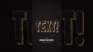 Stretch Text Animation  After Effects Tutorial [upl. by Saitam395]