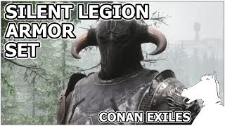 New Armor Set Look Awesome Silent Legion Armor Set  CONAN EXILES The Frozen North TIPS [upl. by Yebba]