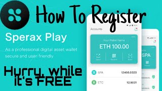 How To Register To Sperax In Easy Steps  Sperax Play [upl. by Engenia]