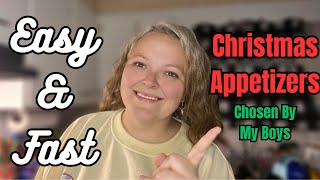 My Kids Favorite Christmas Appetizers  INSANELY EASY AND FAST [upl. by Ahsenahs]