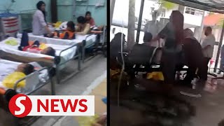 Over 90 pupils at SK Pulau Gaya hit by food poisoning [upl. by Ziza]