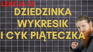 Odczytywanie dziedziny z wykresu funkcji LEKCJE Z FSOREM 31 [upl. by Nuawd478]