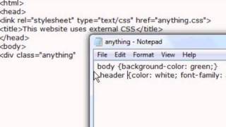 CSS Website Design Tutorial  External Style Sheets [upl. by Nohpets]