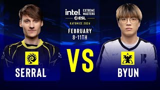 Serral vs ByuN  IEM SC2 Katowice 2024  Group Stage [upl. by Daukas]