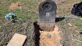 This headstone was half buried [upl. by Moreen]