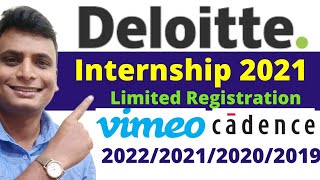 Deloitte Internship 2021 Web Development Internship 2022  business  Student  Cadence  Vimeo [upl. by Elspet]