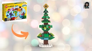 CHRISTMAS TREE Lego classic 11015 ideas How to build [upl. by Kohsa675]