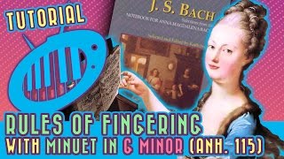 Rules of Fingering Minuet in G Minor Anh 115 Tutorial [upl. by Lsil]