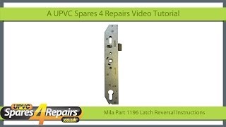 Mila Door Lock Case Coldseal Match Latch Reversal [upl. by Nahc]