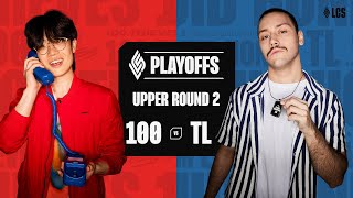 100 vs TL  LCS Playoffs Summer 2024  Day 4 [upl. by Eentirb934]