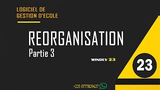 23 LOGICIEL DE GESTION DÉCOLE AVEC WINDEV💠💠Réorganisation du projet PARTIE 3 [upl. by Vinnie]