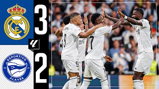 HIGHLIGHTS  Real Madrid 32 Alavés  LaLiga 202425 [upl. by Aihsitan]