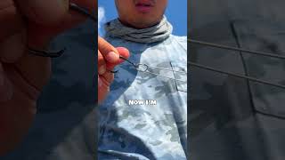 How to tie a STRONG FISHING RIG to catch SHARKS 🦈🎣 fishing [upl. by Hanschen]