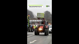 Bauernproteste im Vogtland Kreuzungen und Auffahrten blockiert  VTV [upl. by Modeerf]