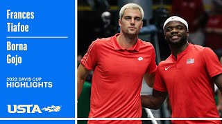 Frances Tiafoe vs Borna Gojo Highlights  2023 Davis Cup [upl. by Eleph]