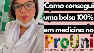 TUDO SOBRE A MINHA BOLSA DO PROUNI MEDICINA 100  Santa Marcelina  Itaquera [upl. by Ahnavas]