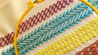 5 Hand Embroidery Stitches with a Creative Twist For Beginners  5 Puntadas Creativas de Bordado [upl. by Bunns]