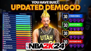 UPDATED BEST SHOOTING CENTER BUILD ON NBA 2K24 OVERPOWERED POPPER BUILD FOR COMP [upl. by Kilam]