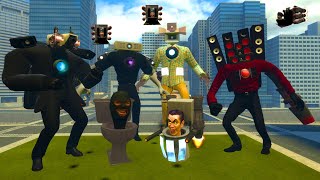 MECHA CAMERA MAN VS MECHA SPEAKER MAN VS ROJECTOR MAN in SKIBIDI TOILET new battle In Garrys Mod [upl. by Flinn]