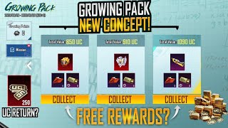 Free Mini Materials amp Mythic Emblem  Free Mythic BackPack amp Helmet  New Event Growing Pack  PUBGM [upl. by Manuel]