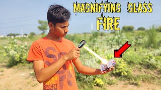 Magnifying Glass Fire Experiment 100 Real [upl. by Pry]