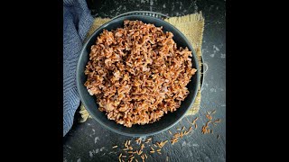 Perfectly Cooked Red Rice in Instant Pot [upl. by Anayik]