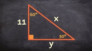 Using special right triangles to determine the missing values of a triangle [upl. by Nnahgiel]