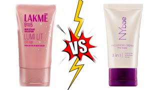 Lakme Lumi Lit Cream vs NY Bae Strobe Cream  Which one is the BEST [upl. by Piggy23]